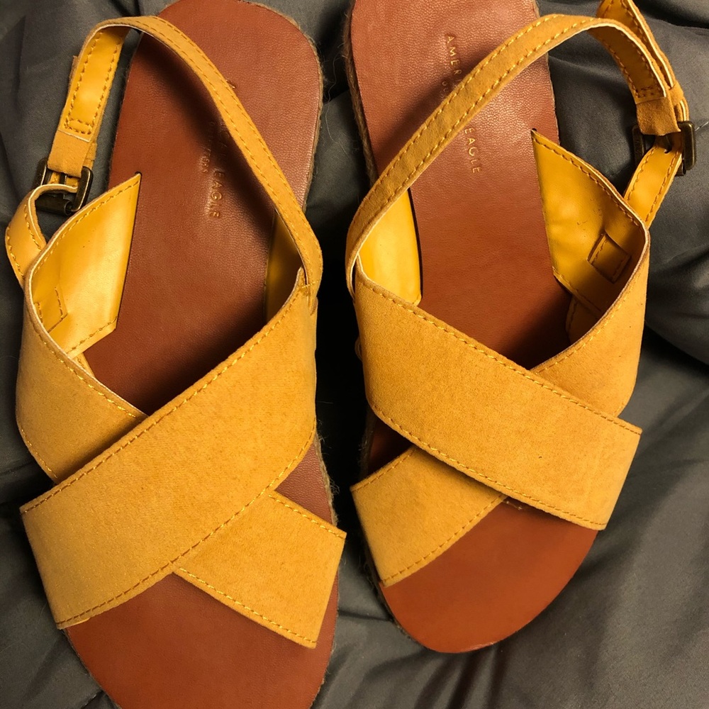 Yellow sandals